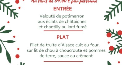 Menu Marchés de Noël 2025