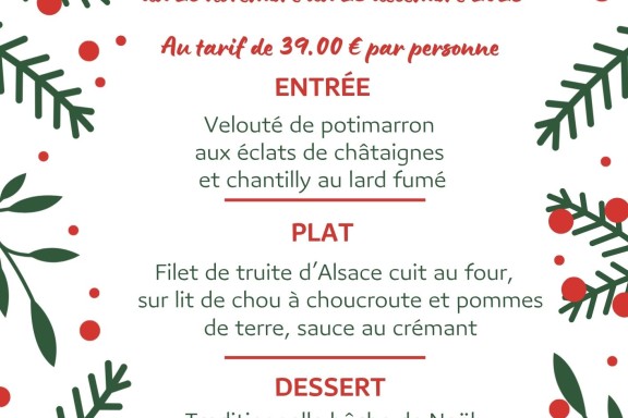 Menu Marchés de Noël 2025